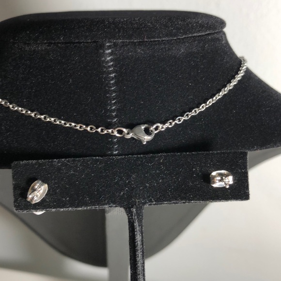 Earrings and necklace  Heart shape - Picture 2 of 8